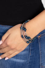 Load image into Gallery viewer, Paparazzi&#39;s Marina Masterpiece - Blue Pearl bracelet
