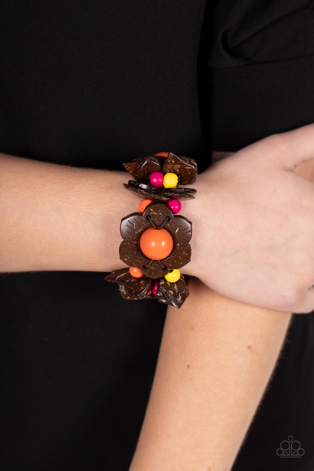 Paparazzi's Mediterranean Mangrove - Multi Wood bracelet