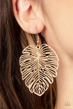 Load image into Gallery viewer, Paparazzi&#39;s Palm Palmistry - Gold earrings
