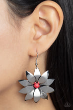 Load image into Gallery viewer, Paparazzi&#39;s Pinwheel Prairies - Red earrings
