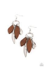 Load image into Gallery viewer, Paparazzi&#39;s Primal Palette - Brown Wood earrings
