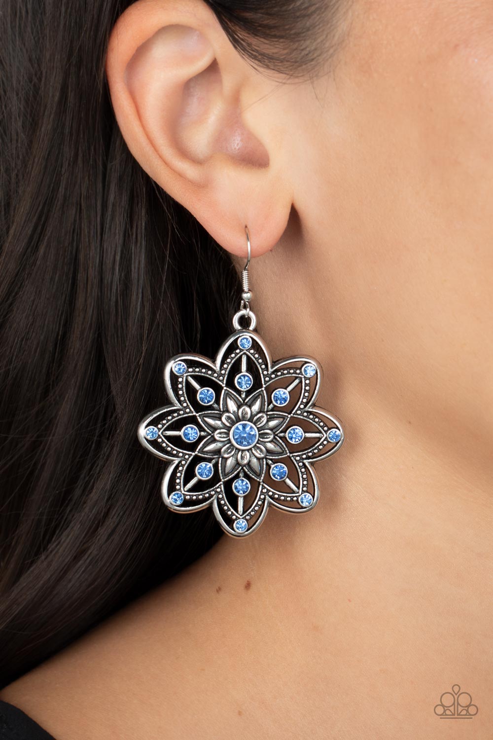 Paparazzi's Prismatic Perennial - Blue earrings