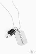 Load image into Gallery viewer, Paparazzi&#39;s Proud Patriot - Men Urban Black necklace
