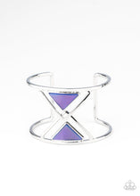 Load image into Gallery viewer, Paparazzi&#39;s Pyramid Palace - Blue Acrylic bracelet
