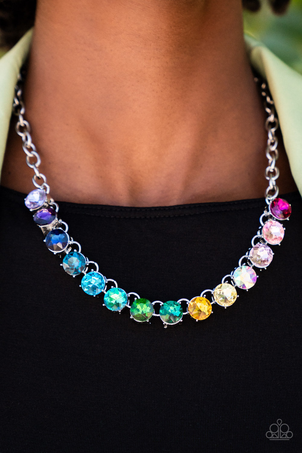 Paparazzi's Rainbow Resplendence - Multi necklace (Life of the Party)