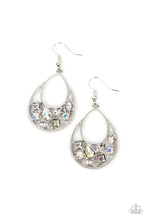 Load image into Gallery viewer, Paparazzi&#39;s Regal Recreation - White hoop earrings
