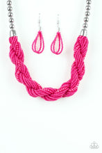 Load image into Gallery viewer, Paparazzi&#39;s Savannah Surfin- Pink Seed Beads necklace
