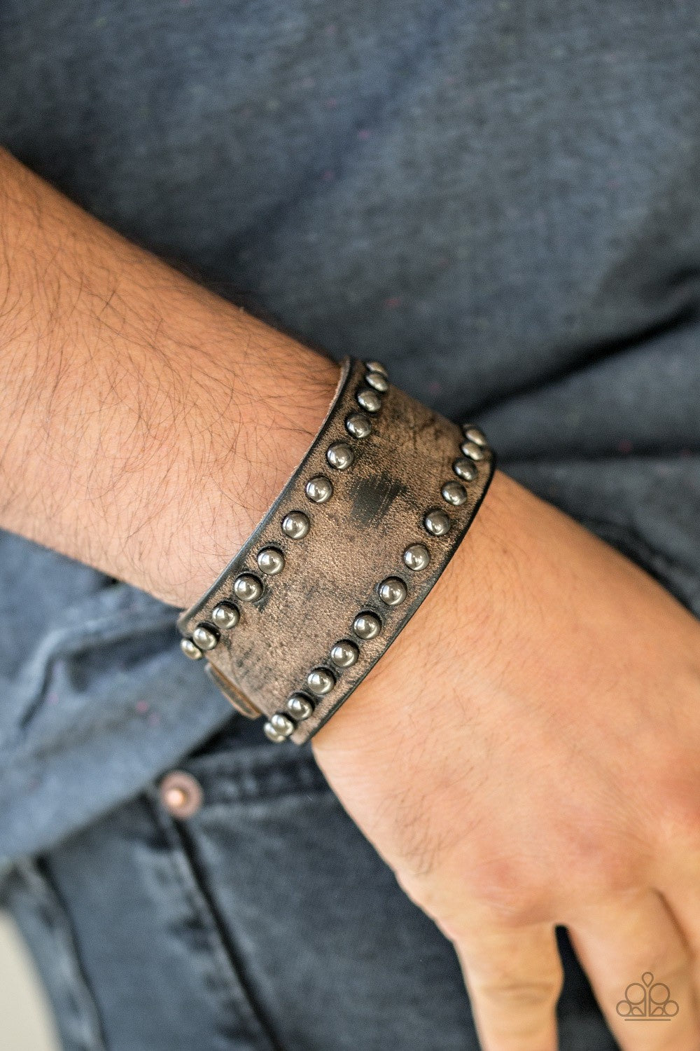 Paparazzi's Cattle Drive - Brown Urban Men bracelet