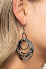 Load image into Gallery viewer, Paparazzi&#39;s Ringing Radiance - Black earrings
