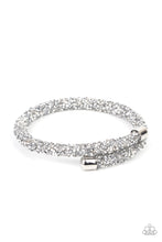 Load image into Gallery viewer, Paparazzi&#39;s Roll Out the Glitz - Silver bracelet
