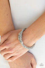 Load image into Gallery viewer, Paparazzi&#39;s Roll Out the Glitz - Silver bracelet
