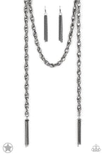 Load image into Gallery viewer, Paparazzi&#39;s SCARFed For Attention - Gunmetal necklace (Blockbusters)
