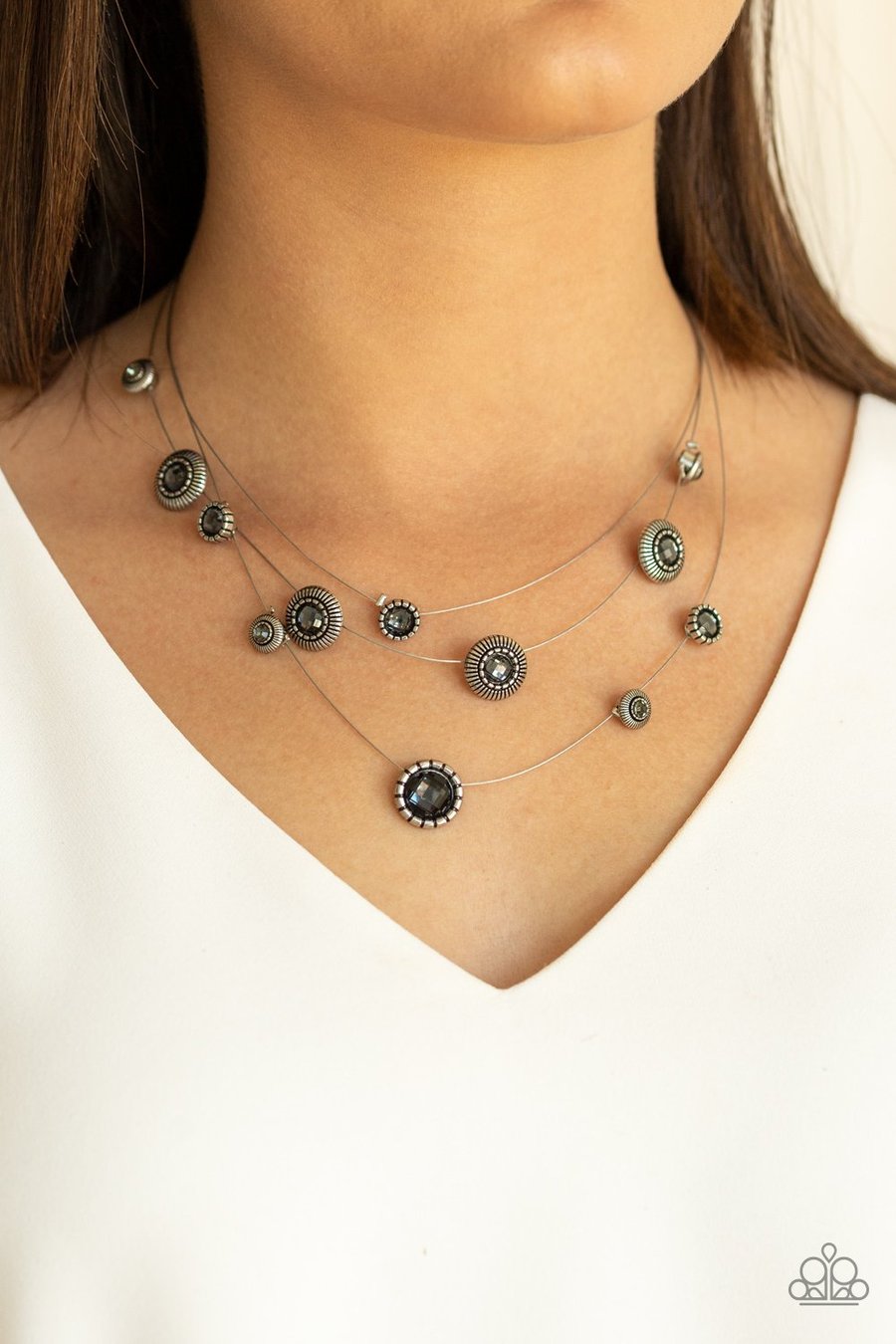 Paparazzi's SHEER Thing! Silver necklace
