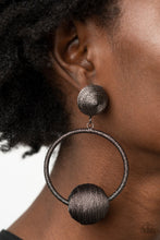 Load image into Gallery viewer, Paparazzi&#39;s Social Sphere - Black earrings
