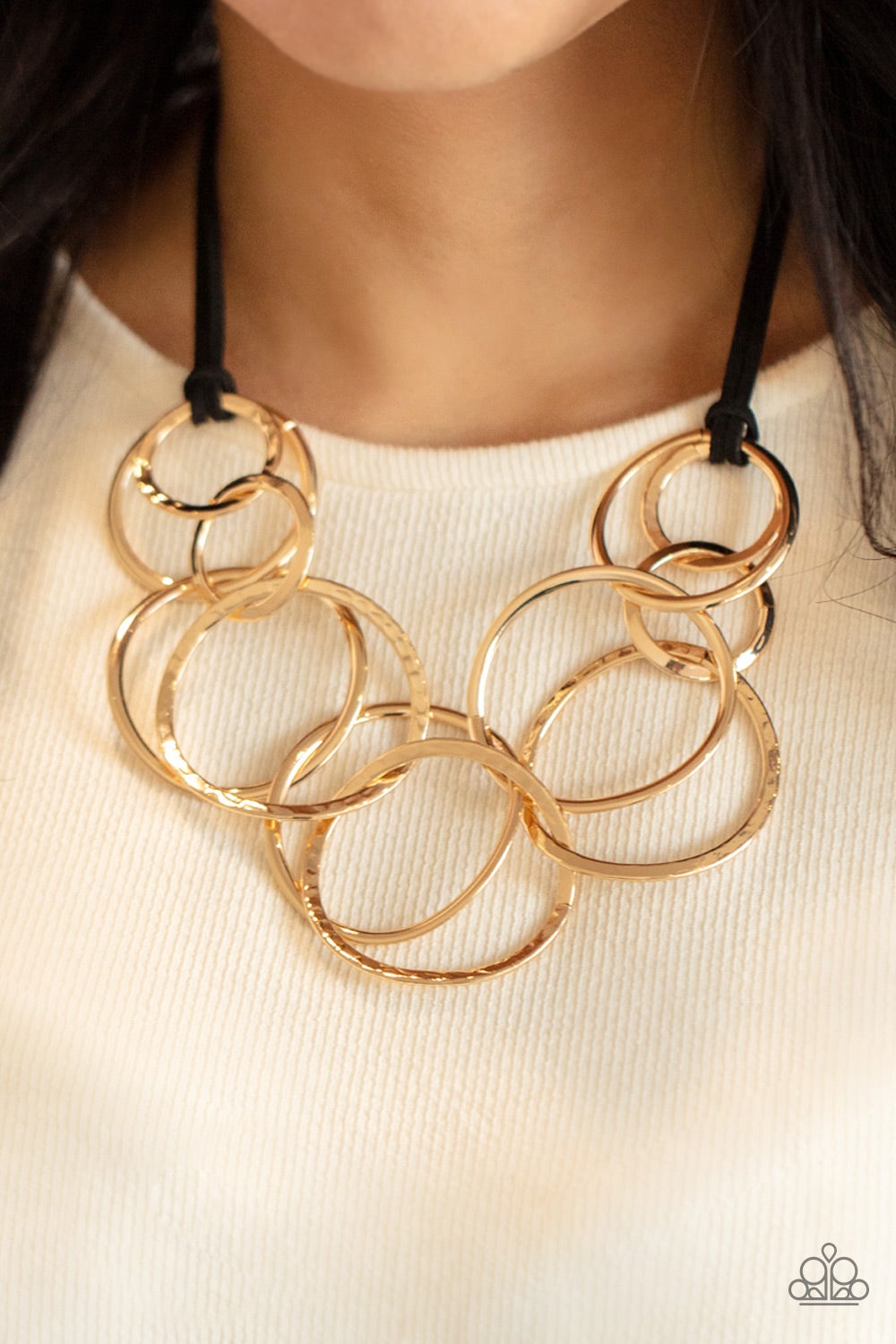 Paparazzi's Spiraling Out of COUTURE - Gold Urban necklace