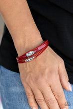 Load image into Gallery viewer, Paparazzi&#39;s Tahoe Tourist - Red Urban bracelet
