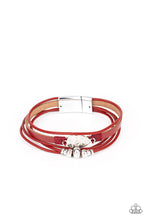 Load image into Gallery viewer, Paparazzi&#39;s Tahoe Tourist - Red Urban bracelet
