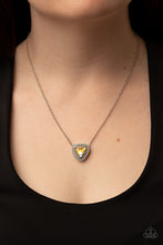 Load image into Gallery viewer, Paparazzi&#39;s The Whole Package - Yellow Iridescent necklace
