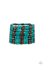 Load image into Gallery viewer, Paparazzi&#39;s Tropical Nirvana - Blue Wood bracelet
