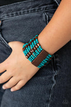 Load image into Gallery viewer, Paparazzi&#39;s Tropical Nirvana - Blue Wood bracelet
