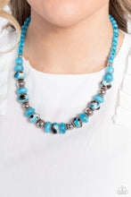 Load image into Gallery viewer, Paparazzi&#39;s Warped Whimsicality - Blue necklace
