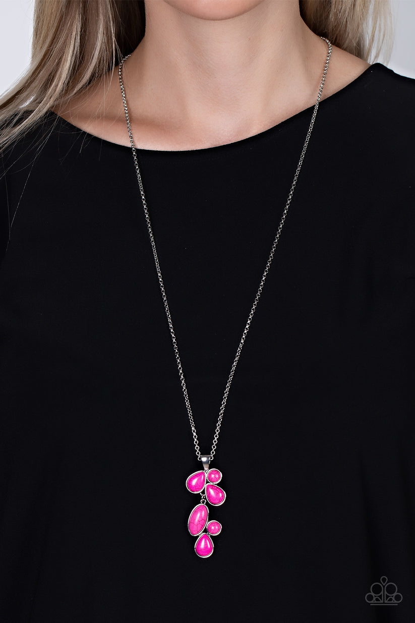 Paparazzi's Wild Bunch Flair - Pink necklace