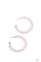 Load image into Gallery viewer, Paparazzi&#39;s Yacht Royale - Pink Hoop Pearl earrings
