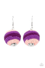 Load image into Gallery viewer, Paparazzi&#39;s Zest Fest - Purple Seed Beads earrings
