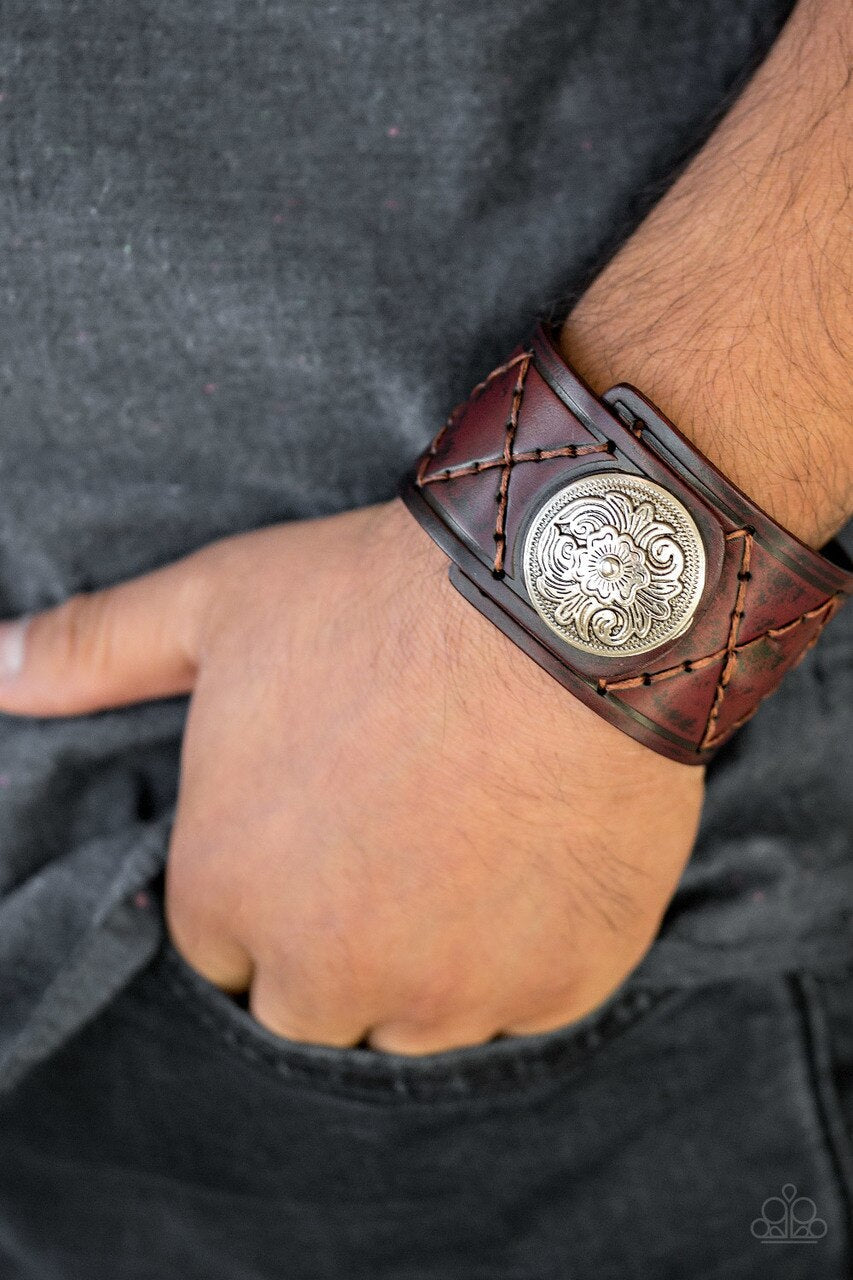 Paparazzi's Badlands Bandit - Brown Urban Men bracelet