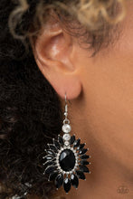 Load image into Gallery viewer, Paparazzi&#39;s Big Time Twinkle - Black earrings
