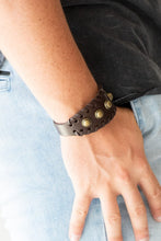 Load image into Gallery viewer, Paparazzi&#39;s Urban Cowboy - Men Brown bracelet
