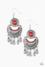 Load image into Gallery viewer, Paparazzi&#39;s Mantra To Mantra - Red earrings
