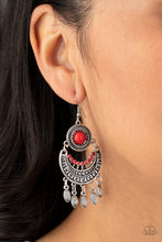 Load image into Gallery viewer, Paparazzi&#39;s Mantra To Mantra - Red earrings
