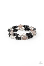 Load image into Gallery viewer, Paparazzi&#39;s Delightfully Dainty - Black bracelet
