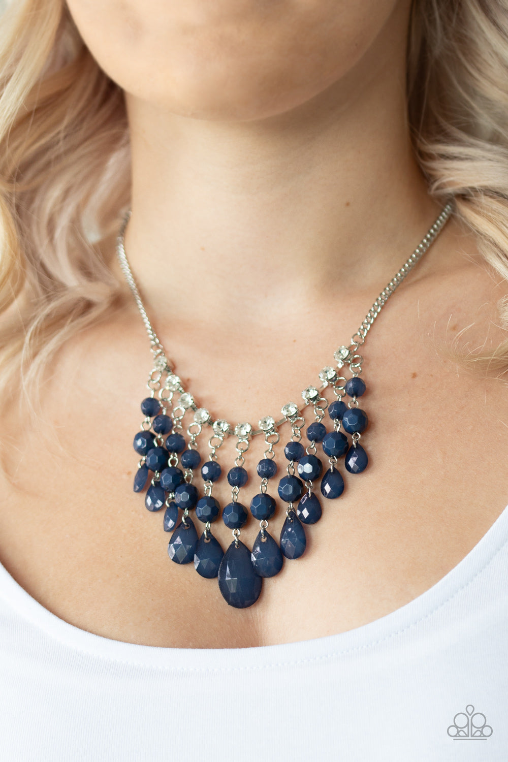 Paparazzi's Social Network - Blue necklace