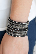 Load image into Gallery viewer, Paparazzi&#39;s All Hustle and Hairspray - Black Urban bracelet
