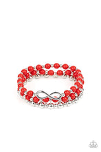 Load image into Gallery viewer, Paparazzi&#39;s Immeasurably Infinite - Red bracelet
