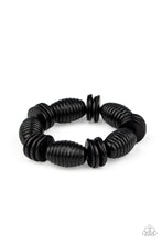 Load image into Gallery viewer, Paparazzi&#39;s Caribbean Castaway - Black Wood bracelet
