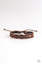 Load image into Gallery viewer, Paparazzi&#39;s Modern Pioneer - Brown Urban Men Bracelet
