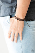 Load image into Gallery viewer, Paparazzi&#39;s Modern Pioneer - Brown Urban Men Bracelet
