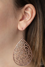 Load image into Gallery viewer, Paparazzi&#39;s Grapevine Grandeur - Copper earrings
