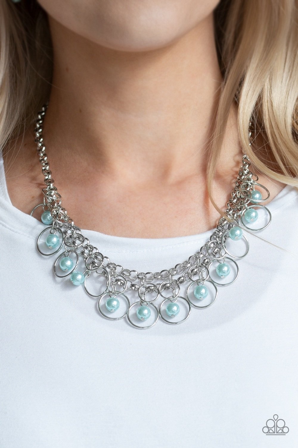 Paparazzi's Party Time - Blue Pearl necklace