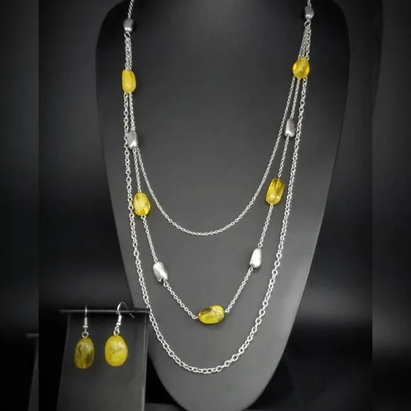 Paparazzi's Vacay Mode - Yellow necklace