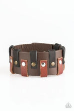 Load image into Gallery viewer, Paparazzi&#39;s Modern Musketeer - Brown Urban Men bracelet
