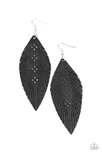 Load image into Gallery viewer, Paparazzi&#39;s Wherever The Wind Takes Me - Black earrings
