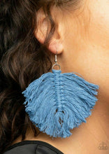 Load image into Gallery viewer, Paparazzi&#39;s Macrame Mamba - Blue earrings
