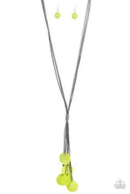 Load image into Gallery viewer, Paparazzi&#39;s Tidal Tassels - Green Acrylic necklace
